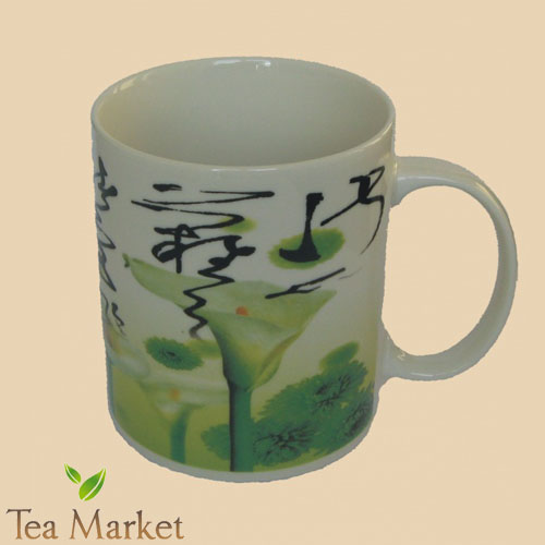 Šálka Green Flower - hrnček na čaj