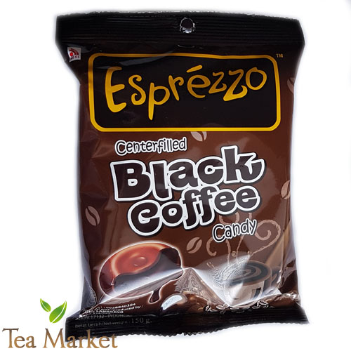 ESPRÉZZO BLACK COFFEE CANDY CENTERFILLED, Kávové cukríky Black Coffee plnené