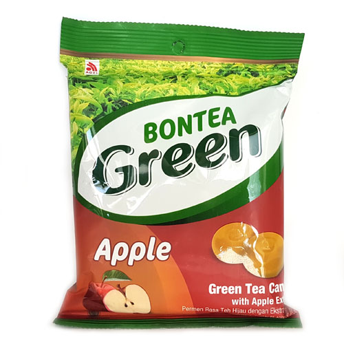 BONTEA GREEN TEA CANDY APPLE, Cukríky so zeleným čajom a jablkom