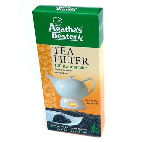 Agatha´s Bester filtre na čaj s objemom 2 l, biele, nechlórované