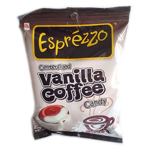 ESPRÉZZO VANILLA COFFEE CANDY CENTERFILLED, Kávové cukríky Vanilla Coffee plnené